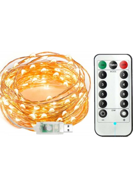 Peri Tel LED - 20 Metre 200 LED - Uzaktan Kumandalı