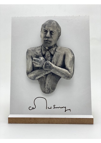 Vivusin Cemal Süreyya Özel Tasarım Ayaklı 3D Tablo fiyatları