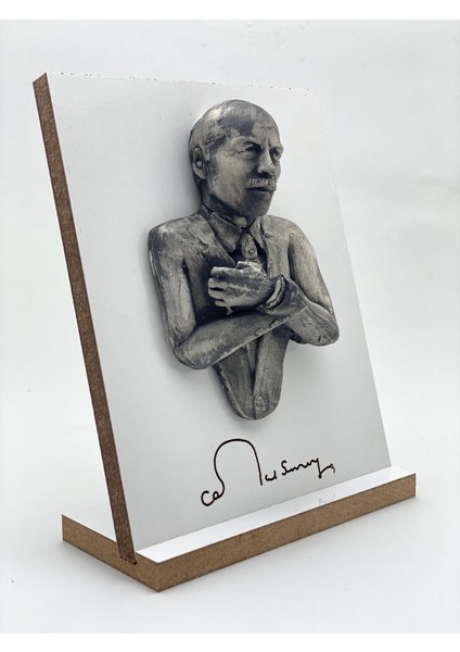 Vivusin Cemal Süreyya Özel Tasarım Ayaklı 3D Tablo fırsatları