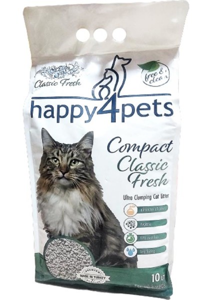 Topaklaşan Kedi Kumu Fresh Ferahlatıcı Ince Taneli 10 kg