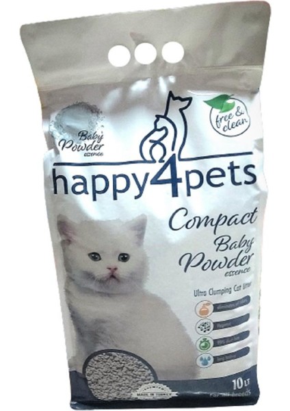Topaklaşan Kedi Kumu Baby Powder Kokulu Ince Taneli 10 kg