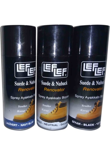 Nuri Leflef Süet Nubuk Boyası Sprey 200 ml