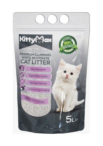 Lavanta Kokulu Bentonit Kedi Kumu 5 Lt