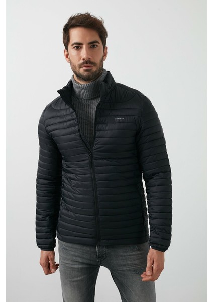 Perry Coat Siyah Erkek Mont