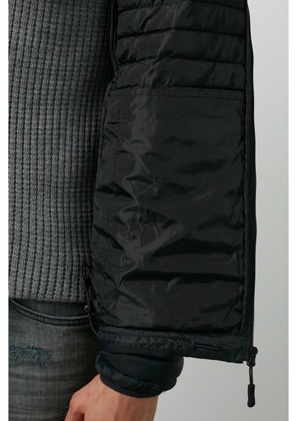 Perry Coat Siyah Erkek Mont modelleri