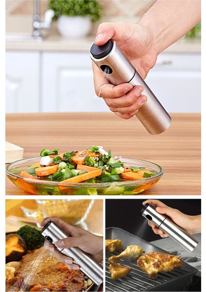 Zeytinyağı Sirke Püskürtücü Paslanmaz Çelik Sprey Yağdanlık Yağlık modelleri