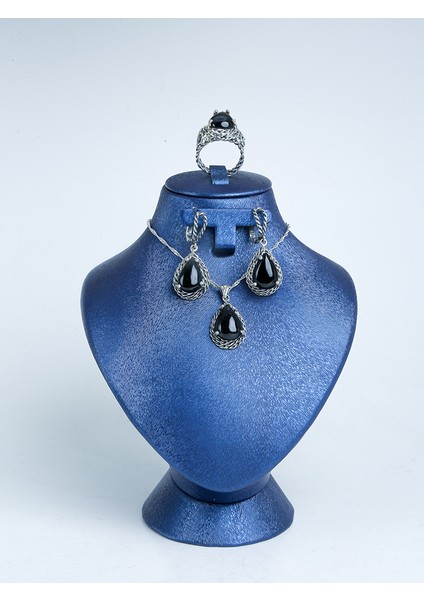 Oltu Taşı Gümüş Set