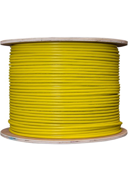 Cat6 23AWG LSOH U/UTP Kablo Sarı 500 mt
