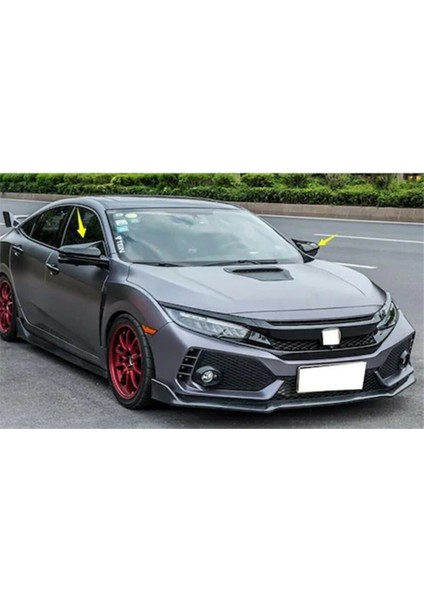 Honda Civic Fc5 2016 ve Üzeri Yarasa Ayna Kapağı (Piona Black,ithal)