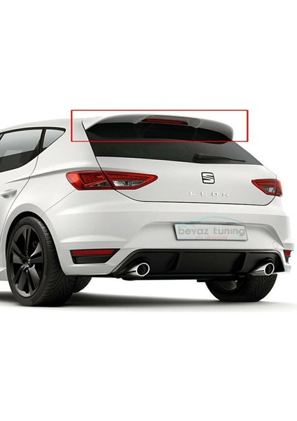 Seat Leon Mk3 2013 - 2019 Spoiler Piona Black Spoyler (Abs,taiwan)