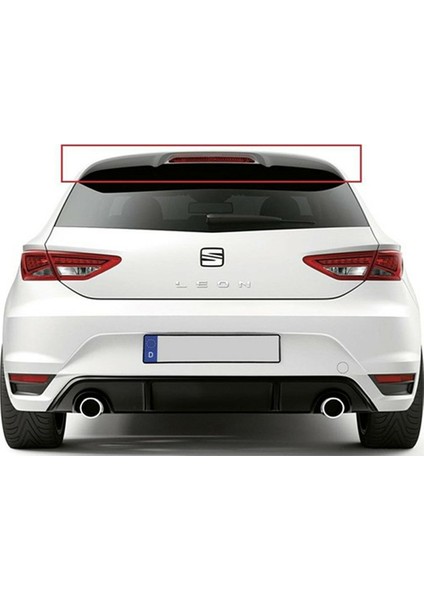 Seat Leon Mk3 2013 - 2019 Spoiler Piona Black Spoyler (Abs,taiwan) modelleri