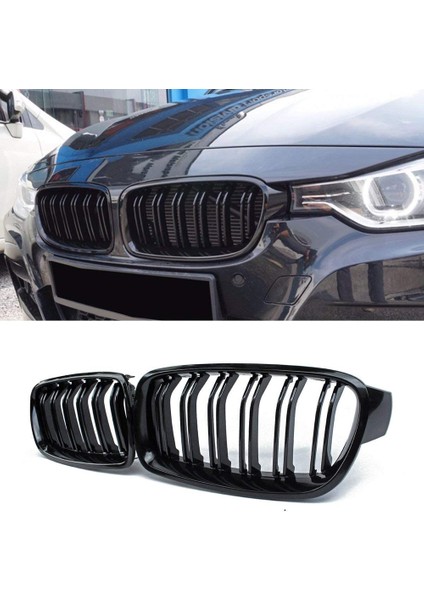 Bmw F30 3 Serisi M Ön Panjur Izgara Böbrek 2012 - 2018 Piona Black