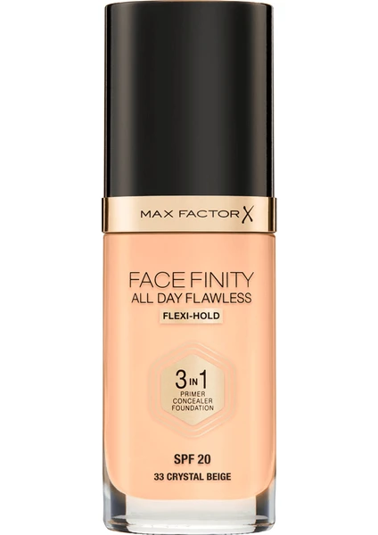 Max Factor Facefinity 3in1 Fondöten No:33 Crystal Beige