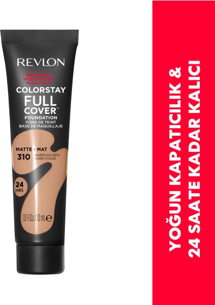 Colorstay Full Cover Fondöten No: 310 Warm Golden