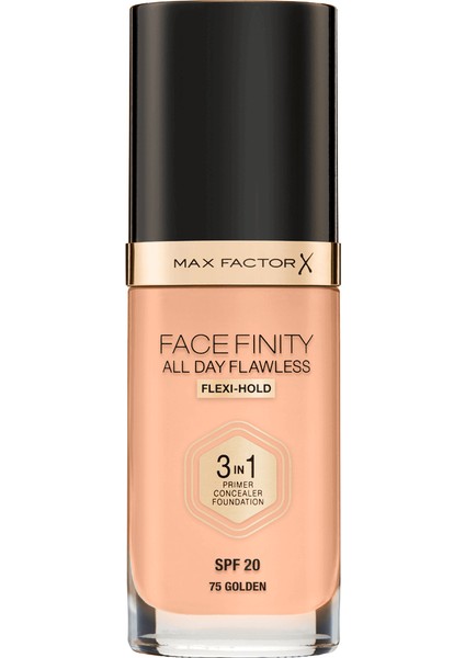 Facefinity 3'ü 1 Arada Fondöten No: 75 Golden