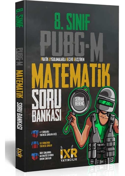 İxir Yayıncılık Pubg-M 8. Sınıf LGS Matematik Soru Bankası