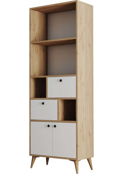 Ninova Kitaplık 69 X 195 Sepet - Beyaz 1952 fırsatları