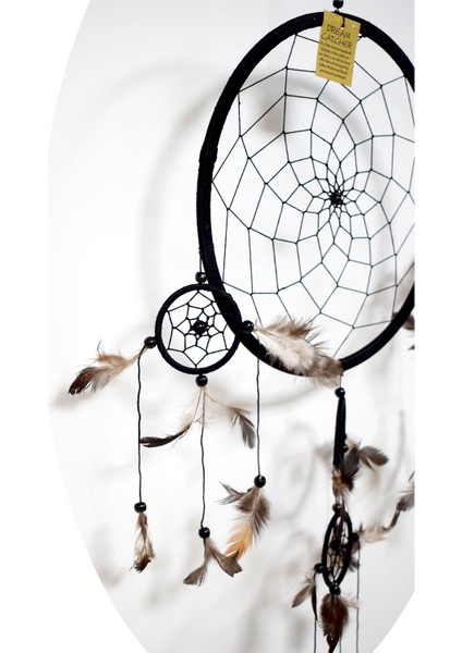 Rüya Kapanı, 27 Cm, Siyah, Düş Kapanı, Dream Catcher fiyatları