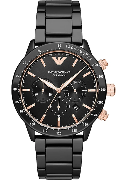 Emporio Armani AR70002 Erkek Kronograf Kuvars Saat (Yurt Dışından)