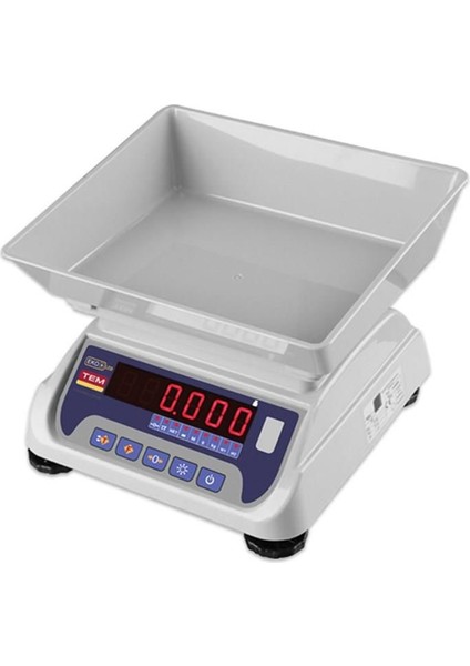 Eko LED 30 kg 5-10 gr Plastik Çukur Kefe Onaylı Tartım Terazisi (DMS030)