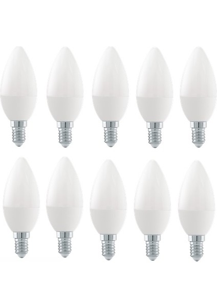 10ADET 7W Günışığı Sarı LED Mum Avize Ampulü Buji Ampul E14 Ince Duylu Ct 4079 3200 K