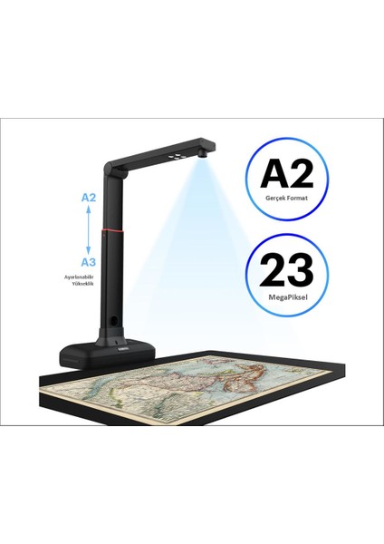 S21 594 mm x 420 mm A2 Tarayıcı