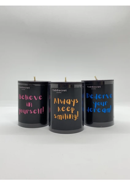 Candle Affirmation Series Aromalı 3'lü Mum Seti