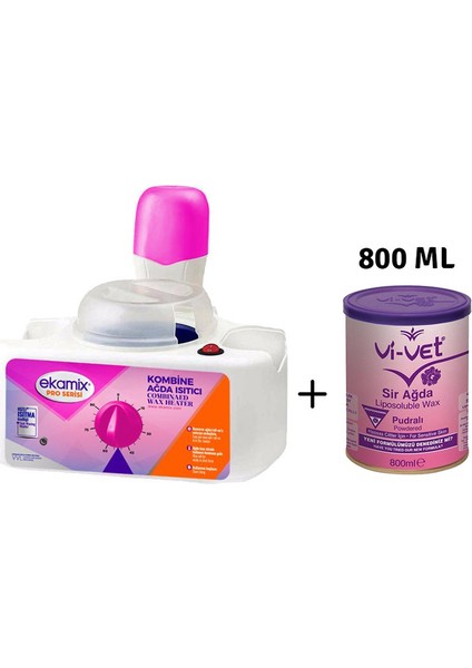 Pro Serisi 1 1 Ağda Makinesi Vivet Pudralı Ağda 800 ml