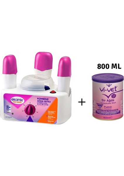 Pro Serisi 3 1 Ağda Makinesi Vivet Pudralı Ağda 800 ml