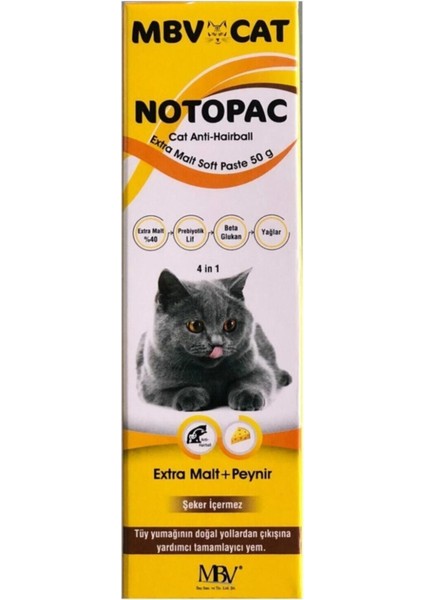 Cat Notopac Paste Kedi Tüy Yumağı Önleyici Macun 50 gr