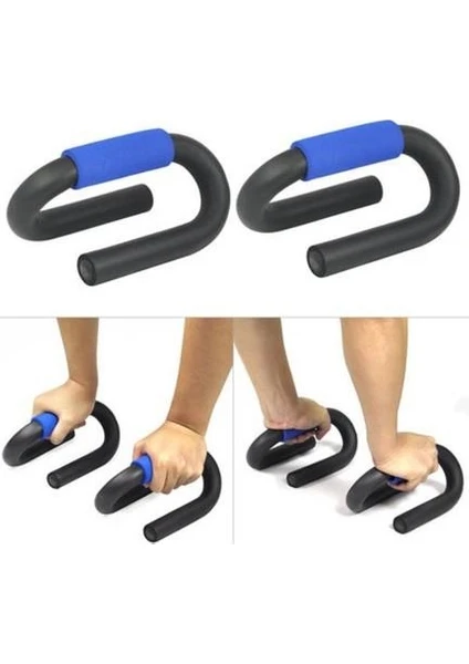 OPTANA Push Up Stands Profesyonel Şınav Çekme Egzersiz Aleti Arka Kol Barı Metal Evde Spor