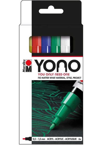 Yono Marker Set 6x0.5-1.5mm fiyatları