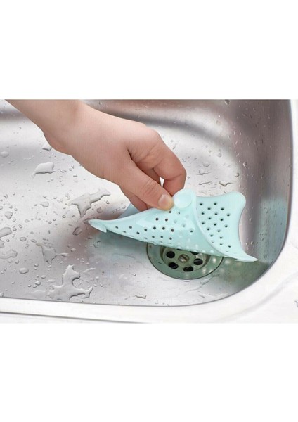 Vantuzlu Silikon Kaymaz Lavabo Süzgeci Yıldız Lavabo Süzgeci