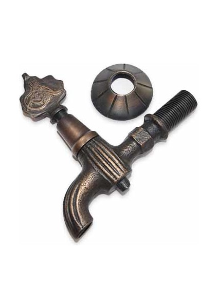 Antik Siyah Tuğralı Osmanlı Musluk