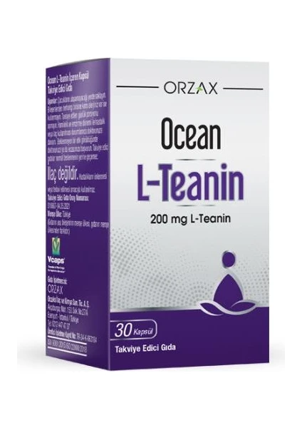 Ocean L-Teanin 200 Mg 30 Kapsül