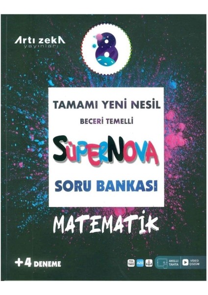 Artı Zeka Yayınları 8 Sınıf Süpernova Matematik Soru Bankası