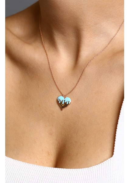 Silver Hot Kalp Gümüş Kolye