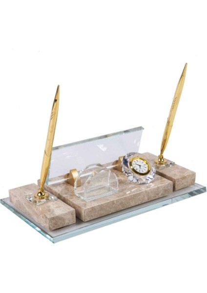 İsme Özel Kabartma Krem Mermer Masasütü İsimlik modelleri