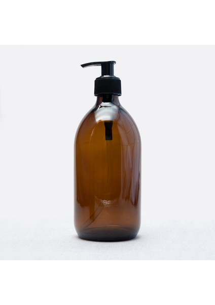 500ML Amber Cam Sıvı Sabunluk ve Sprey Şişe ( 2 Adet )