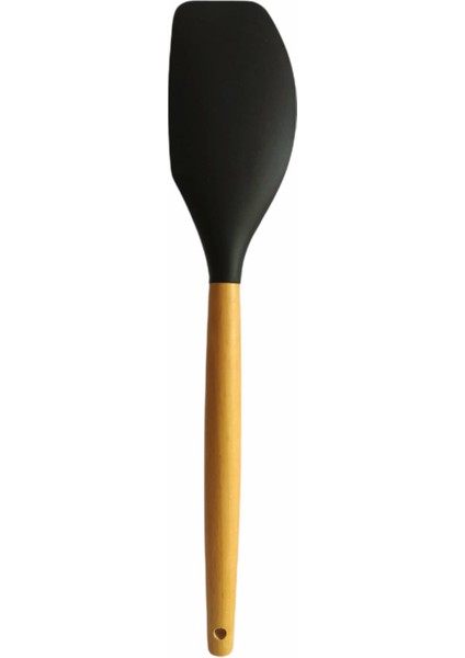 Yanmaz Yapışmaz Ahşap Saplı Silikon Spatula 2 'li 32 cm