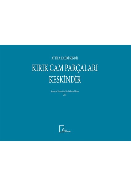 Kırık Cam Parçaları Keskindir - Attila Kadri Şendil