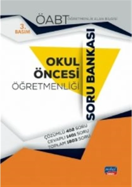 Nobel Sınav Yayınları ÖABT Okul Öncesi Öğretmenliği Soru Bankası Öğretmenlik Alan Bilgisi