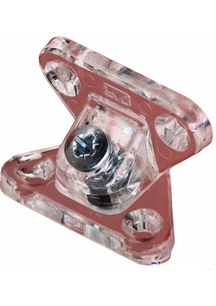Metali Marka Plastik Açılı Kelebek Bağlantı 1800 Adet Şeffaf