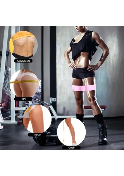 Ultra Deluxe Aerobik Fitness Direnç Bandı Uyluk Germe Kol Bacak Kalça Bandı 33X8CM modelleri