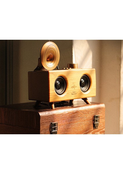 B6 Nostaljik Mini Gramofon Radyo Bluetooth Hoparlör