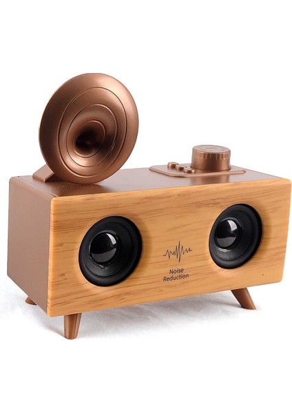 B6 Nostaljik Mini Gramofon Radyo Bluetooth Hoparlör