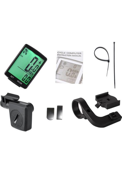 Çok Fonksiyonlu LCD Ekran Bisiklet Bilgisayar Kablosuz (Yurt Dışından)