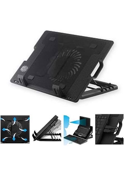 Ergostand M25 Işıklı LED Fanlı Çift USB 2.0 Notebook Soğutucu Fan
