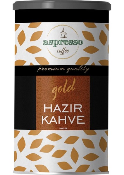 Aspresso Gold 350 gr Hazır Kahve Teneke Kutu
