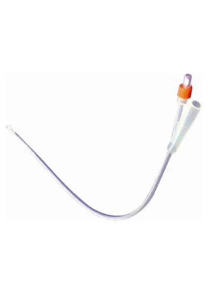 2 Yollu Silikon Foley Idrar Kateteri Rüsch Brillant 170605 No: 18 Kırmızı